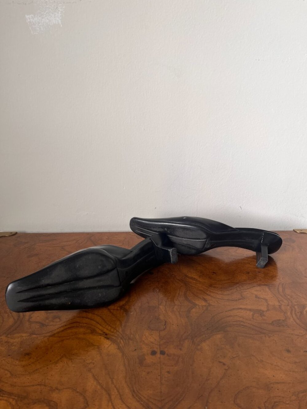 Prada Vintage Y2K Leather Mules EU 39.5 US 9.5  Minimalist Early 2000s Designer - Picture 5 of 5